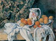 Paul Cezanne Still Life with a Curtain Spain oil painting reproduction